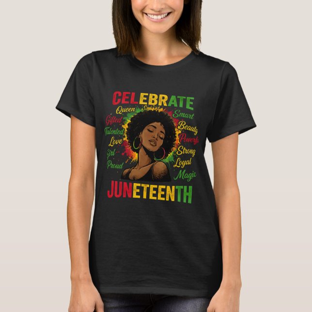 Celebrate Juneteenth T-Shirt (Front)