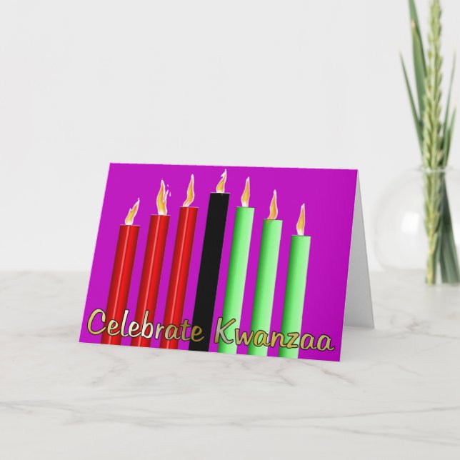 Celebrate Kwanzaa Holiday Card (Front)