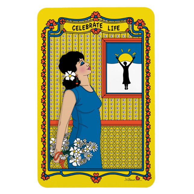 Celebrate Life_B_4x6 Refrigerator Magnet (Vertical)