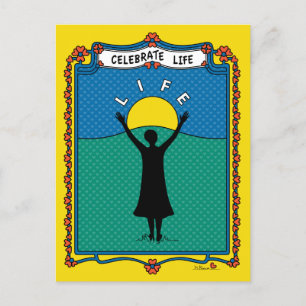 Celebrate Life B_ Postcard