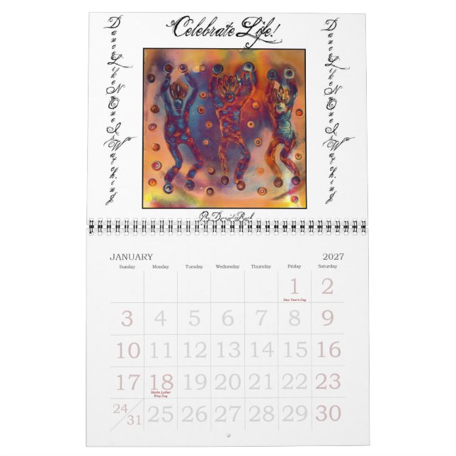 Celebrate Life calander Calendar (Jan 2027)