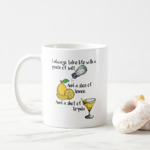 Celebrate life, funny sayings gift coffee mug