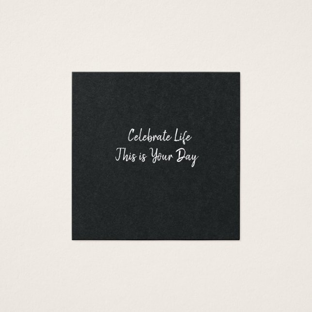 Celebrate Life This Is Your Day (Front)
