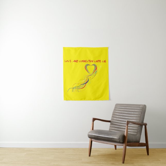 Celebrate Love and Connection Design  Tapestry (In Situ)