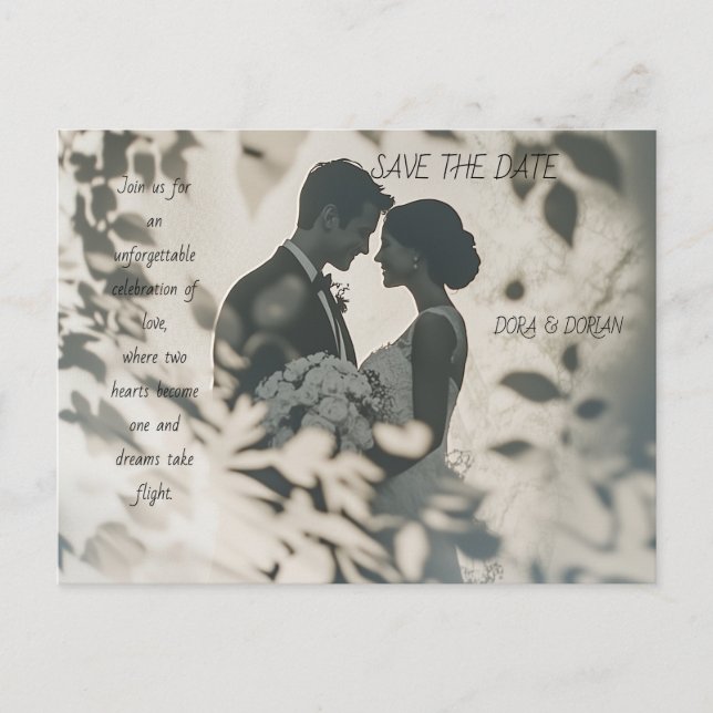 Celebrate Love and Joy with a wedding invitation (Front)