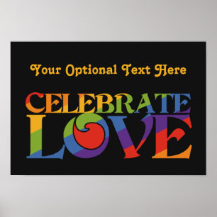 Celebrate Love custom poster