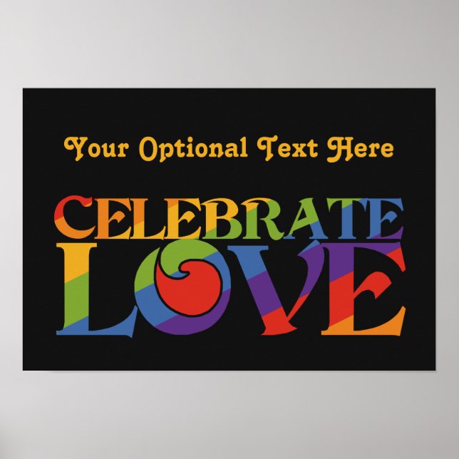 Celebrate Love custom poster (Front)