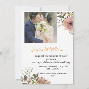 Celebrate Love! Jessica & William   September 17th Invitation