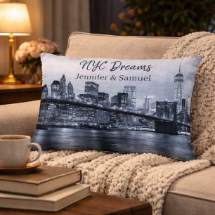 Celebrate Love NYC Skyline  Decorative Cushion