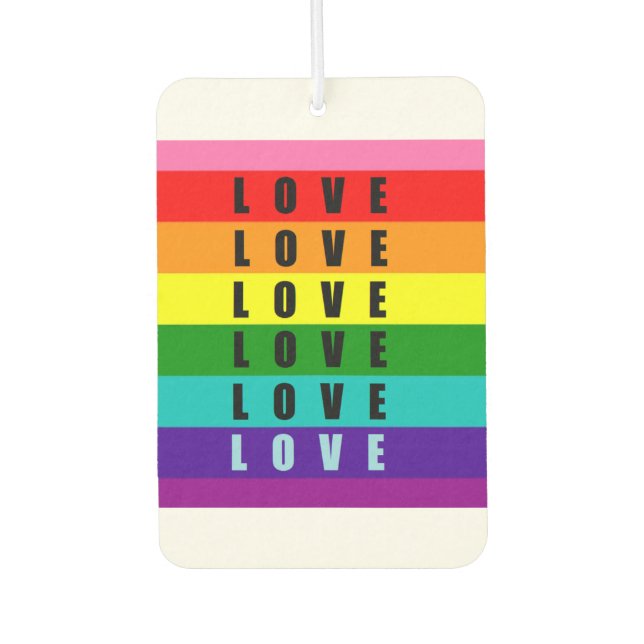 Celebrate love, pride, and authenticity  car air freshener (Front)