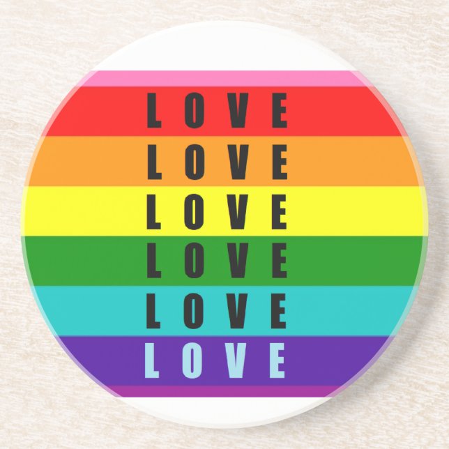 Celebrate love, pride, and authenticity  coaster (Front)