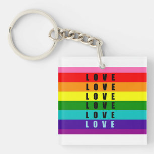 Celebrate love, pride, and authenticity key ring