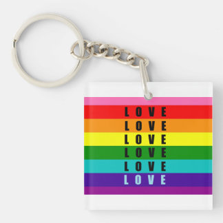 Celebrate love, pride, and authenticity key ring