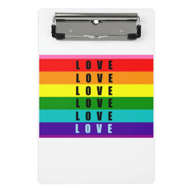 Celebrate love, pride, and authenticity  mini clipboard (Front)