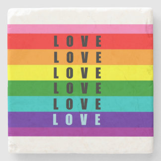 Celebrate love, pride, and authenticity stone coaster