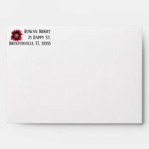 Celebrate Love red poppy Envelope