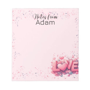 Celebrate Love with Our Exclusive Valentine's Day  Notepad