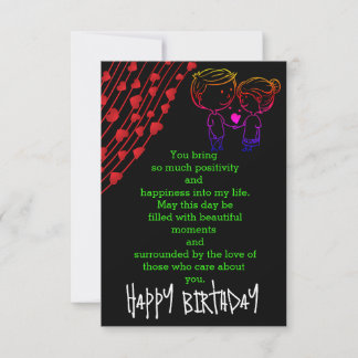 Celebrate lover's birthday card