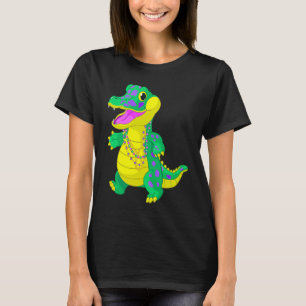 Celebrate Madri Gras Alligator Beads Festival Men T-Shirt