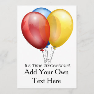 Celebrate Matte 5"x7" Standard white w/envelopes Invitation