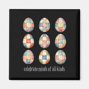 Celebrate Minds Of All Kind Egg Easter Neurodivers Magnet