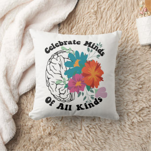 Celebrate minds of all kinds. Autism Awareness Cushion