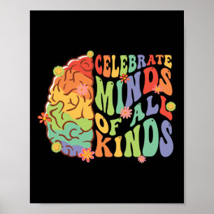 Celebrate Minds Of All Kinds Autism Awareness Poster