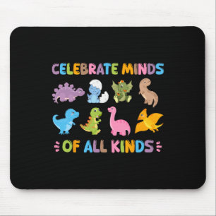 Celebrate Minds Of All Kinds Dinosaur Adhd Neurodi Mouse Mat