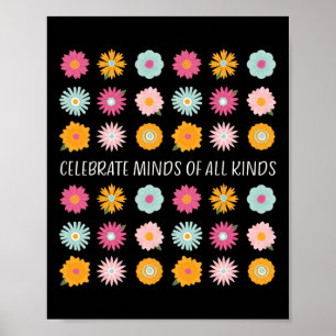Celebrate Minds Of All Kinds Neurodiversity Adhd A Poster