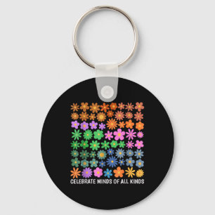 Celebrate Minds Of All Kinds Neurodiversity Autism Key Ring