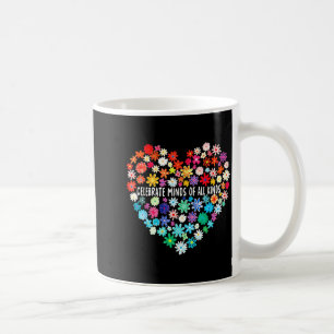 Celebrate Minds of Kinds Flowers Neurodiversity Coffee Mug