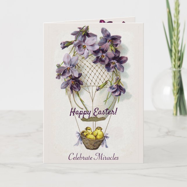 Celebrate Miracles Easter Greeting Card (Front)