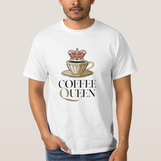 Celebrate Mornings with Coffee Designs T-Shirt (Front)
