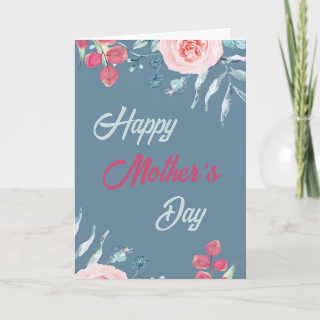 Celebrate Mother's Day 2025 with Floral Card (Front)
