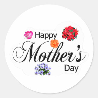 Celebrate Mum & Joy: Happy Mother's Day Collection Classic Round Sticker