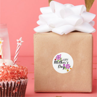 Celebrate Mum & Joy: Happy Mother's Day Collection Classic Round Sticker