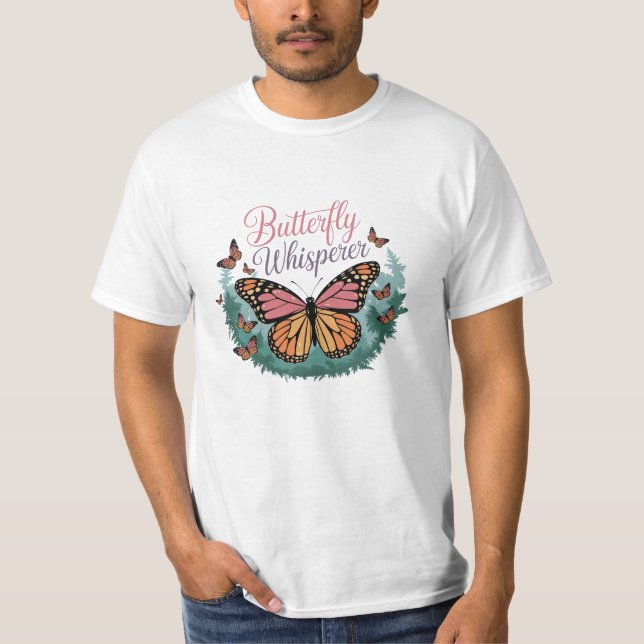 Celebrate Nature with Beautiful Butterfly Designs T-Shirt (Front)