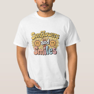 Celebrate Nature with Unique Sunflower Art T-Shirt