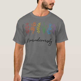 Celebrate Neurodiversity Autism Awareness ADHD Flo T-Shirt