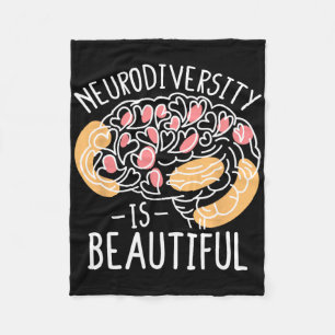 Celebrate Neurodiversity Is Beautiful Fleece Blanket