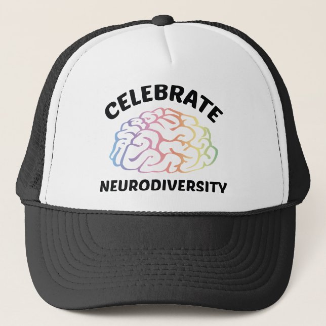 Celebrate Neurodiversity Trucker Hat (Front)