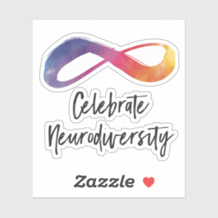 Celebrate Neurodiversity watercolor infinity