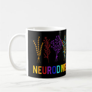 Celebrate Neurodiversity with this great rainbow f Coffee Mug