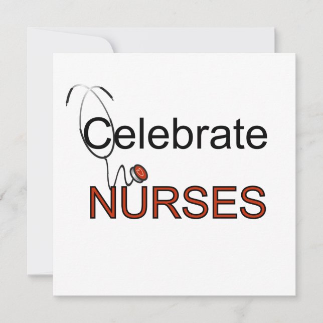 Celebrate Nurses T-shirts and Gifts Invitation (Front)