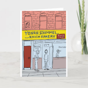Celebrate NYC! Yonah Schimmel's Knish Bakery, NYC Holiday Card