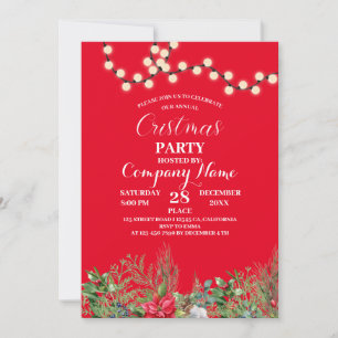 Celebrate our annual cristmas party with company invitation