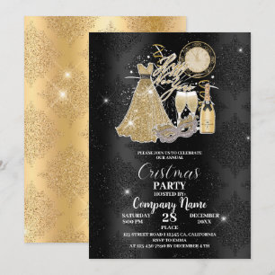 Celebrate our annual cristmas party with company invitation