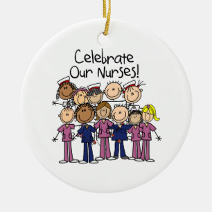 Celebrate Our Nurses Ceramic Tree Decoration