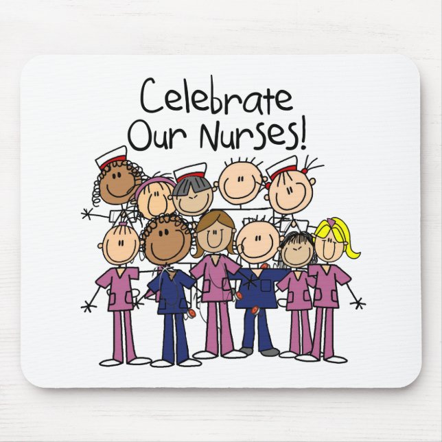 Celebrate Our Nurses Mouse Mat (Front)