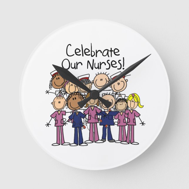 Celebrate Our Nurses Round Clock (Front)